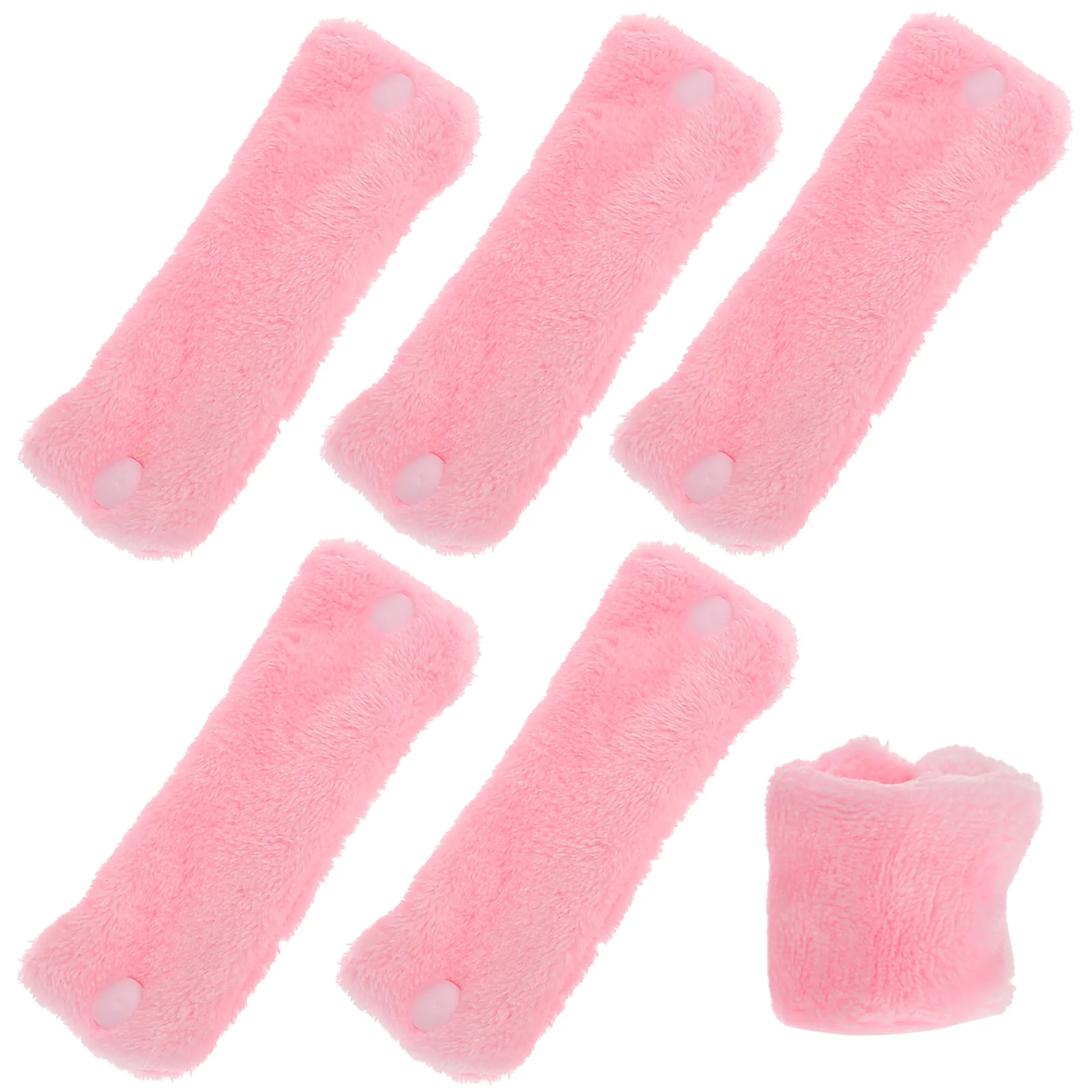 

6 Pcs Coral Curls Curlers Hair No Sponge Fleece Rollers Soft Pull Miss Night for Sleeping Overnight Long
