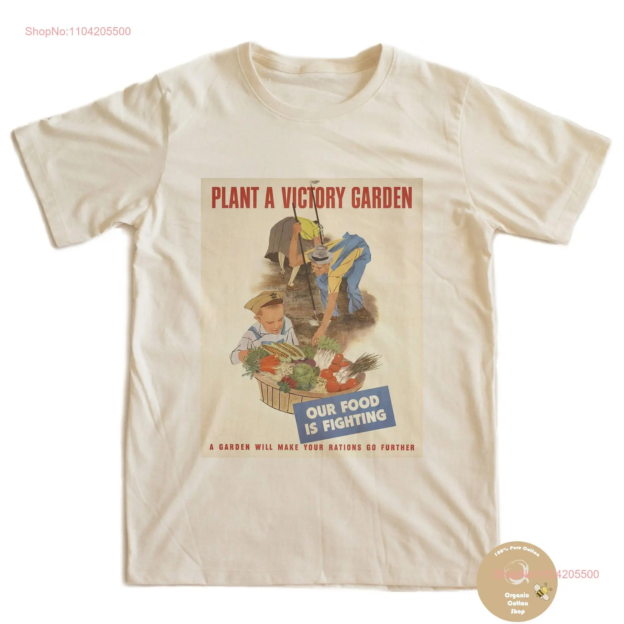 Vintage Poster Rosie the Riveter Organic T shirt 100 Cotton long or short sleeves