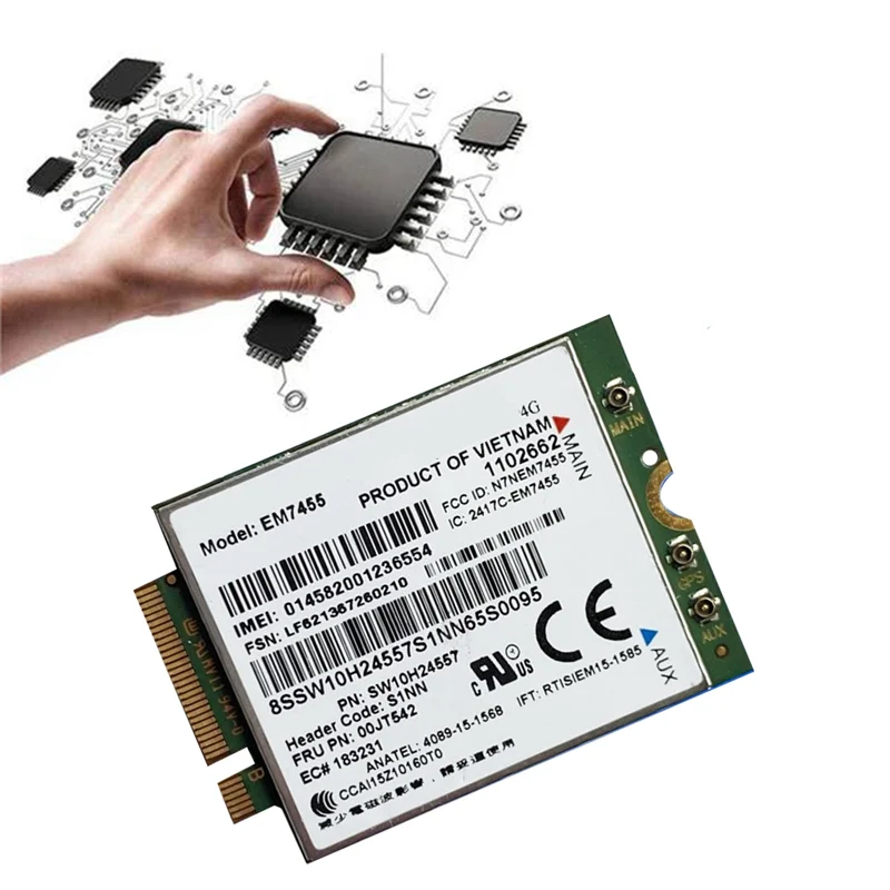 

Practical-Em7455 LTE 4G Card+Antenna Gobi6000 FRU 00JT542 01AX756 Kit For Thinkpad T460 T460P L560 Yuga 260 P50 P70 X260