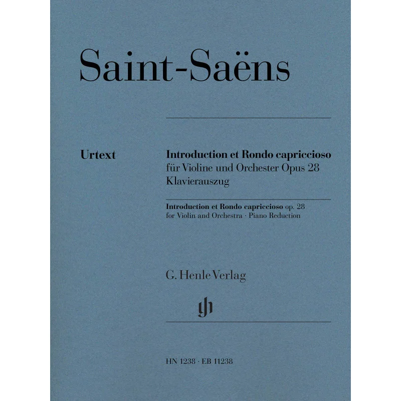 

HN1238 SaintSaens Introduction And Rondo For Vl Jost Peter G Henle Verlag 9790201812380 Book