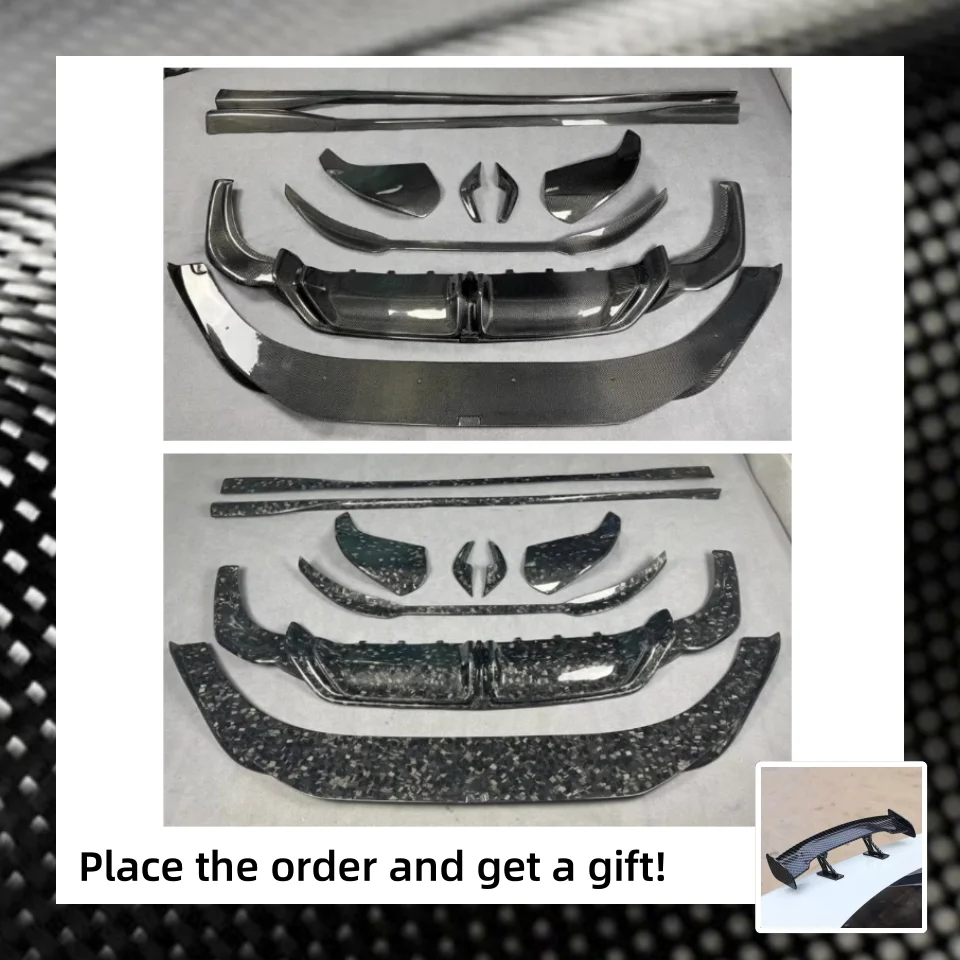 

Forged Carbon Fiber Body kit For Zeekr 001 Modified Tail wing Front Shovel Rear Lip Side Skirt Car Accessories