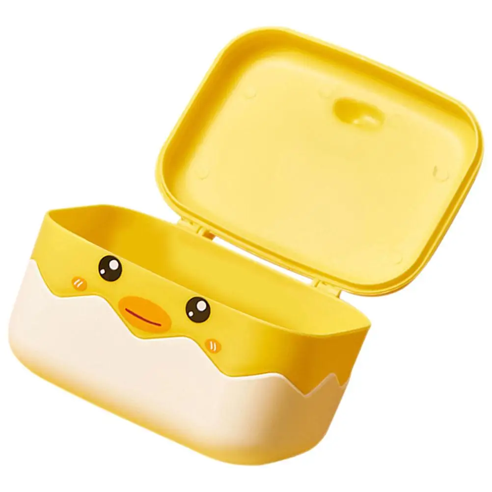 

Drain Soap Dish Animal Design Holder Cover Plastic Pp Bathroom Shower Cute Duck Shaped Portable Easy Clean No Odor Long