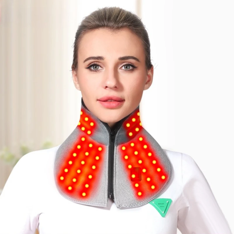 

Full-Wrap Heated Neck Massager Red Light Therapy Warm Neck Gaiter Cervical Soreness Relief Shoulder Muscle Stiffness Improvement