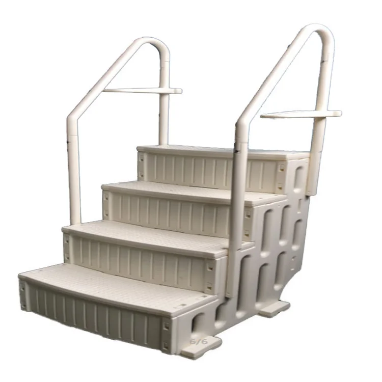 

Spa Pool Slide Ladders 4 Steps Stairs Frame Pool Above Ground Swimming Portable Plastic Outdoor With Pvc Ladder