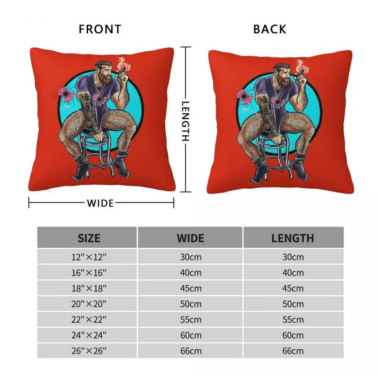 Bullethole Hipster Stogie Stoolie Square Pillowcase Polyester Linen Velvet Pattern Zip Decor Throw Pillow Case Bed Cushion Case