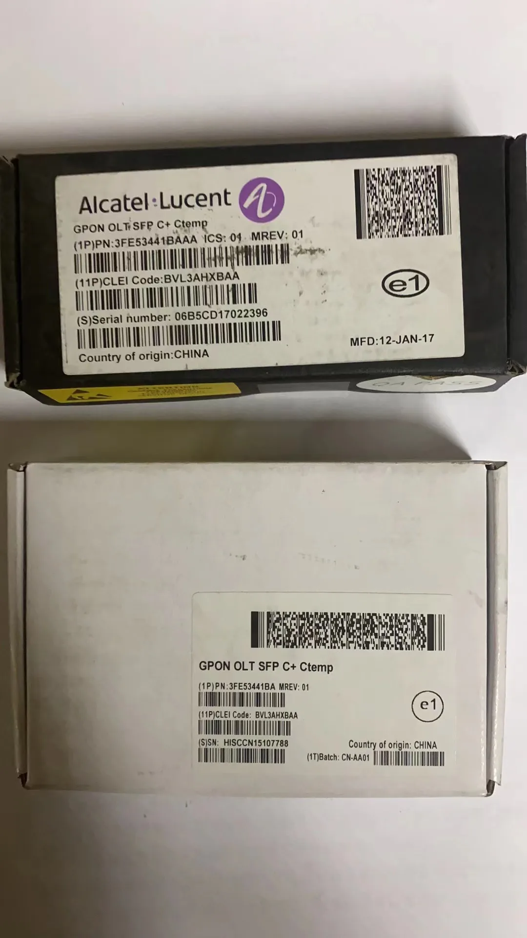 Imagem -04 - Módulo Transceptor Original Novo 3fe65831aa 3fe25774aaaa 3fe25775aaaa 3fe53441baaa 3he00027caaa0110g- er +40 85 1550nm Sfp +