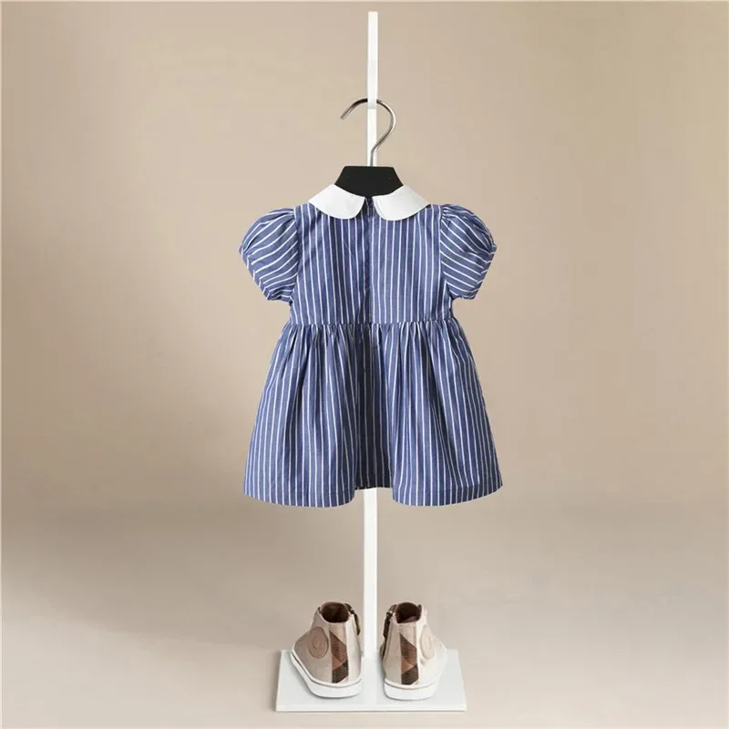 New Arrival Summer Girls Dresses Doll Collar  Hot Selling Baby Summer Frocks Cotton Clothes Frocks Party Birthday 1-6yrs