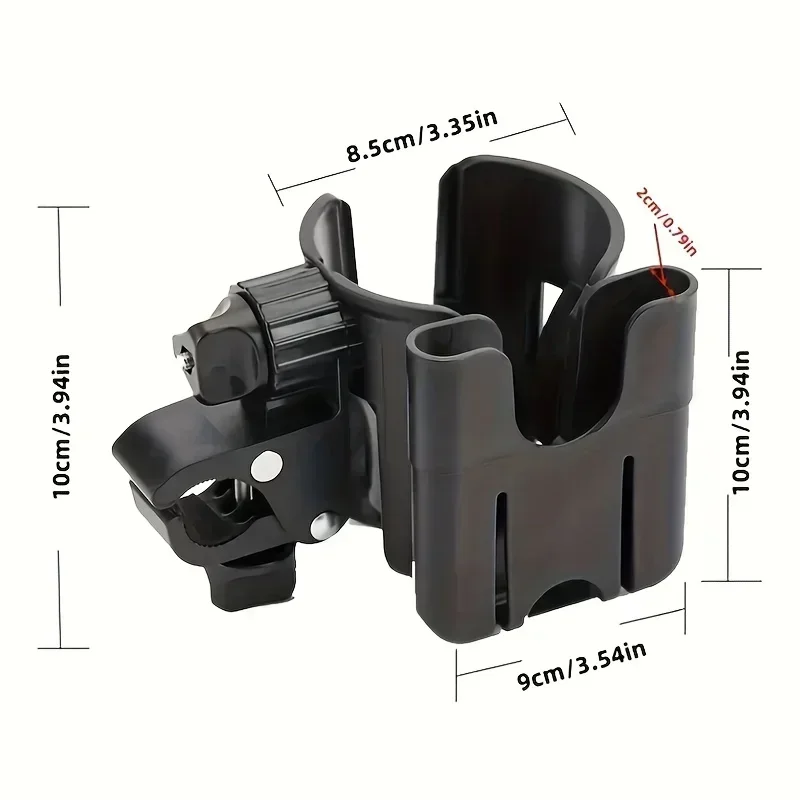 2-in-1 Universal Kinderwagen Wasser becher halter mit Telefon halter, Universal Flaschen halter für Rollstuhl, Kleinkind, Zubehör