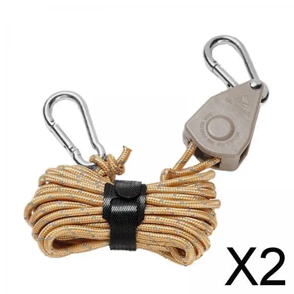 2xRatchet Hanger Rope Hanger Fast Locking Non Slip Secure Heavy Duty Wind Rope