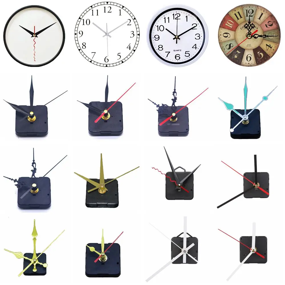 1 SET Silence Replacement Tools Home Decor Bell Accessories Movement Mechanism Quartz Clock Parts Hour/Minute/Second