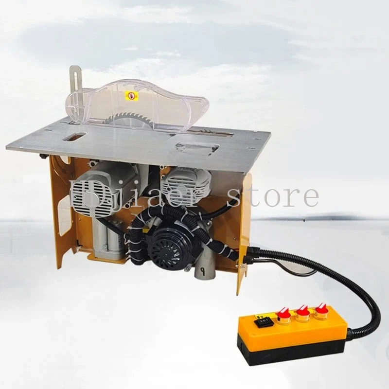 

Mini Table Chainsaw Cutting Machine Table Saw Angle Adjustable Electric Lifting Woodworking Push Table Saw 220V Dust Free Saw