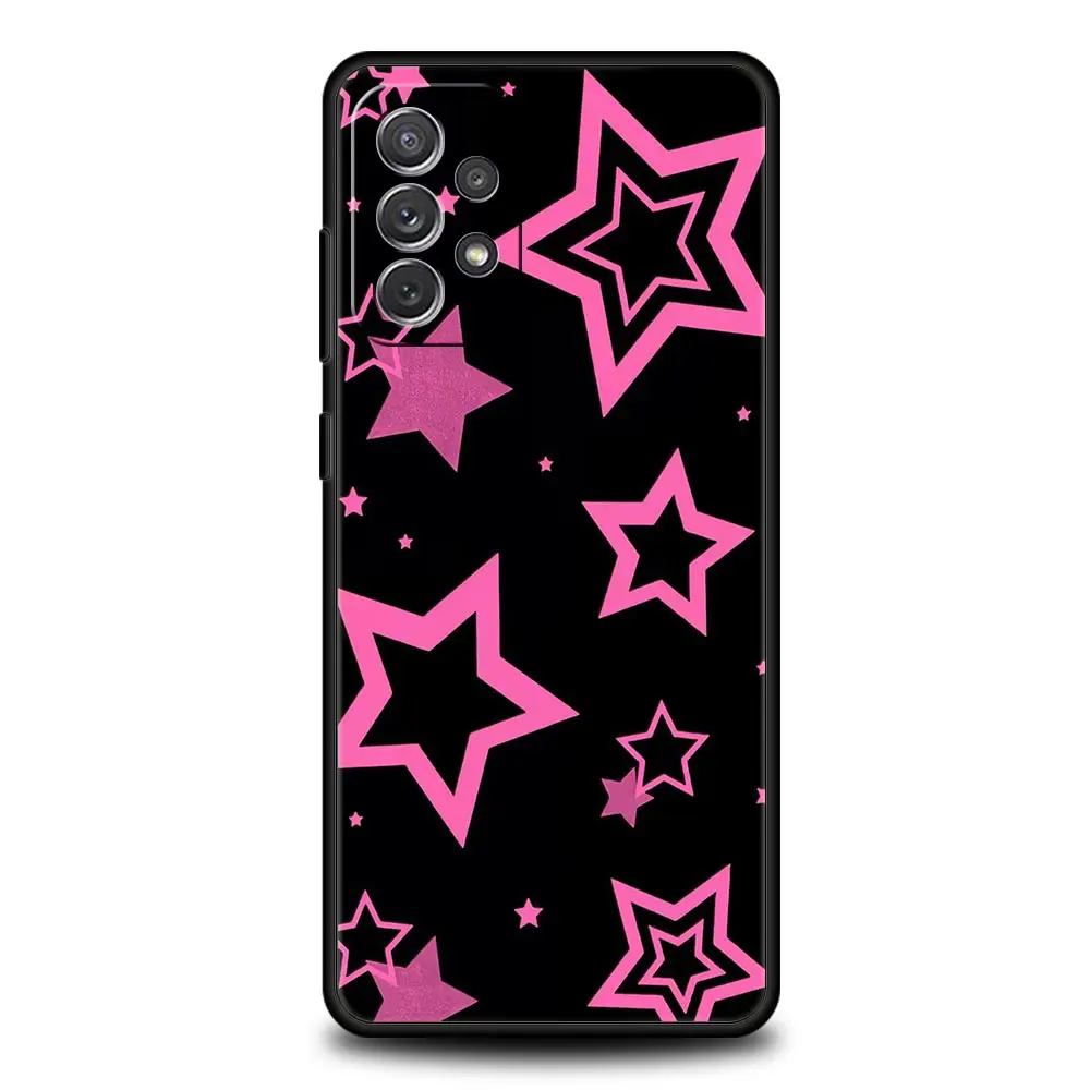 Style Stars Pattern Phone Case for Samsung A51 A71 A21S A11 A15 A25 A31 A41 A52 A32 A23 A33 A53 A73 A03S A05S A13 5G A72 Cover