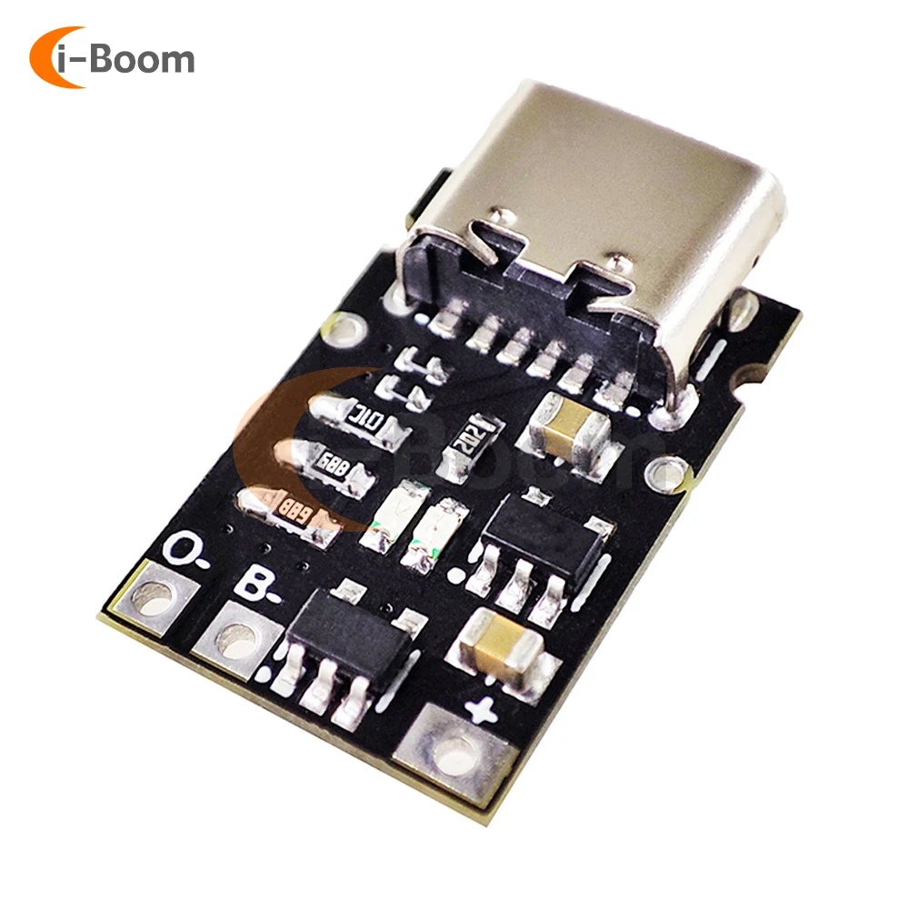 DC 5V to 4.2V Lithium Battery Charger and Discharge Integrated Charging Board 500/400/300/200/100mA Current Adjustable