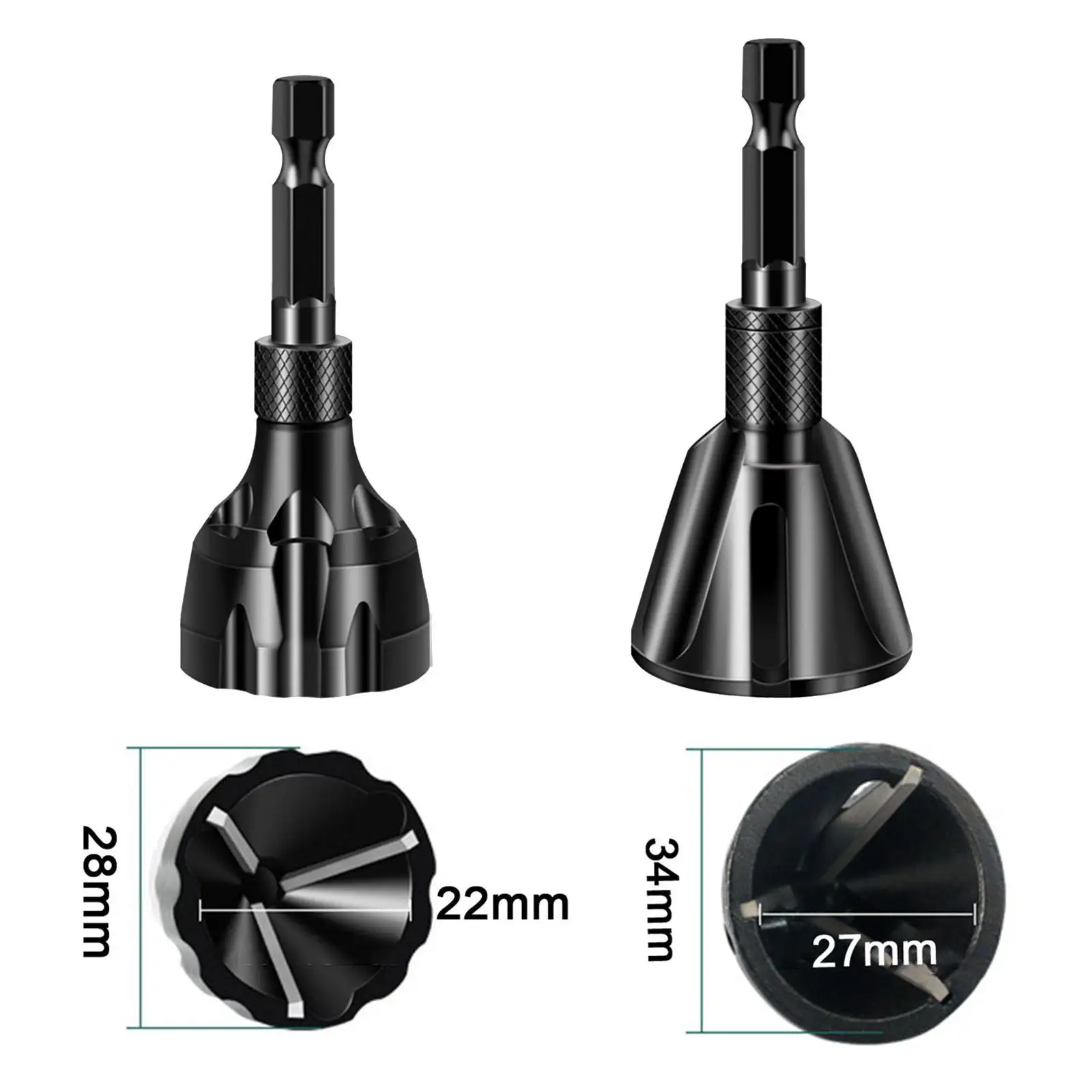 Deburring Chamfer Tool Hexagon Shank Multiuse for Wood Rod Copper Mild Steel