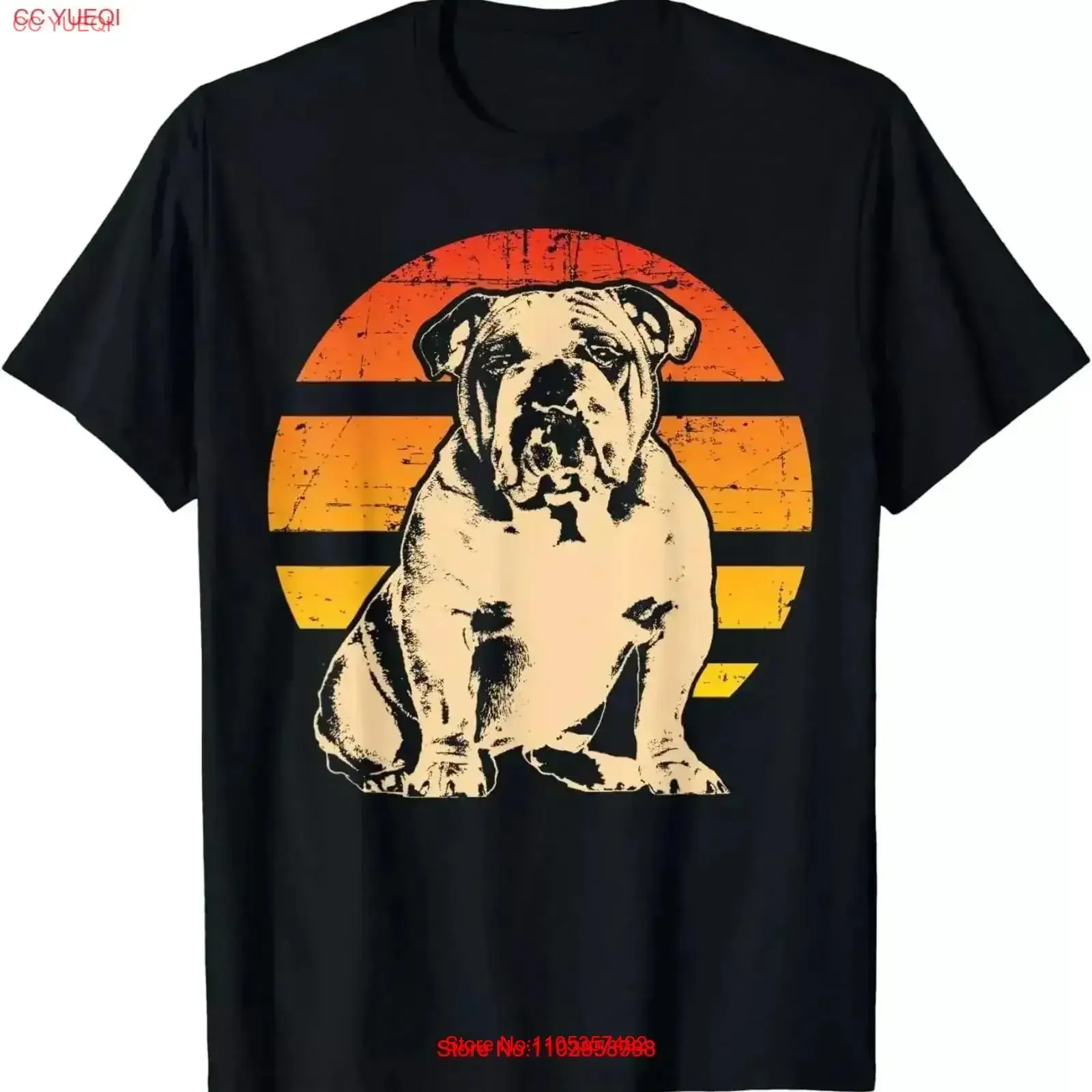 Britische englische Bulldoggen-Hunderasse, Herren-T-Shirt aus Baumwolle, Größe S 5XL, Vintage-Waschung, Oberteil für den Alltag, weiche Mode
