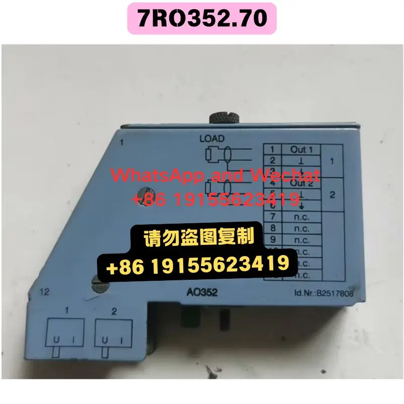 Brand new Original imported and used OEM disassembled parts 7RO352.70 plc module Functional test OK Fast delivery