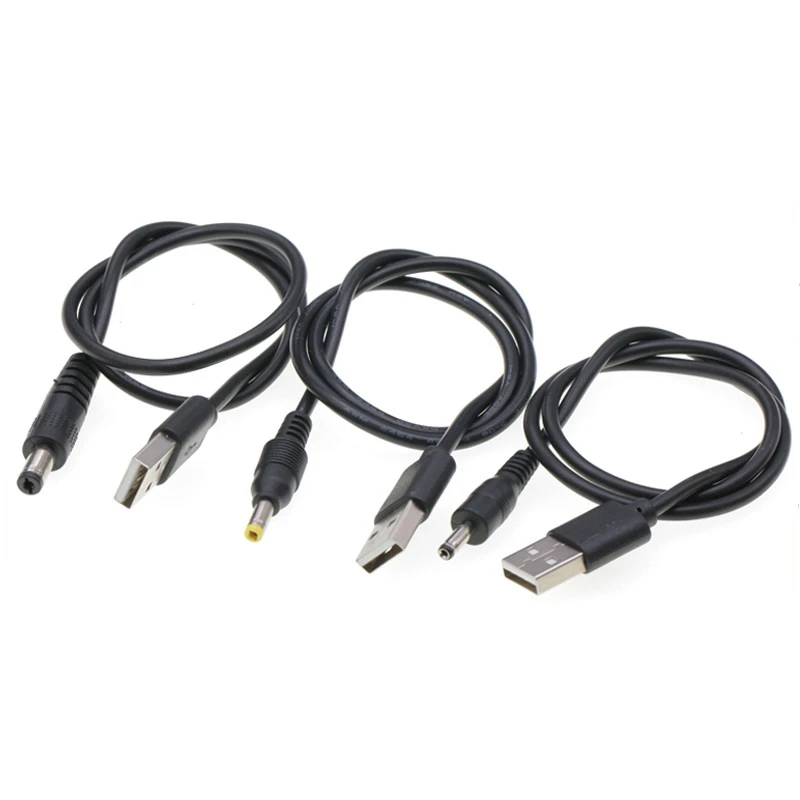 1Pcs USB Stecker auf 5,5 MM X 2,1 MM 5,5*2,5 DC Barrel Jack Power Kabel AC Stecker transfer Stecker Ladegerät Interface Konverter