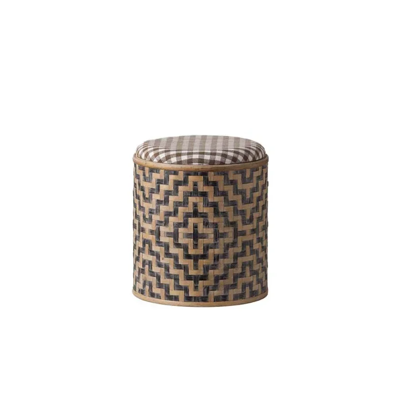European retro combination, storage stool, court style fabric, side small apartment living room, household coffee