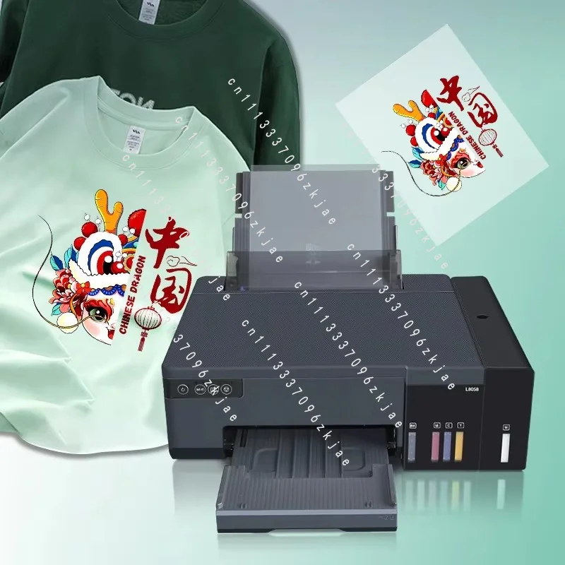 A4 DTF Transfer Inkjet Printing Machine, Direct‑to‑Fabric DIY Printer for T‑Shirts & Textile Custom Prints
