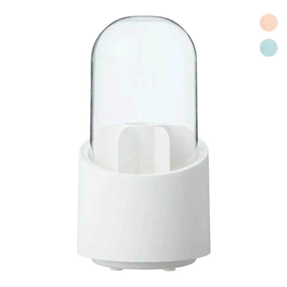 

360° Rotating Makeup Brush Holder with Lid Large-Capacity Spinning Brush Storage Dust-proof Cosmetic Storage Tools Pen Holder