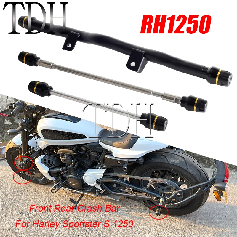 

For Harley Sportster S SS 2021-2023 Motorcycle Front Highway Engine Guard Crash Bars Frame Bumper Fall Protector Accessories