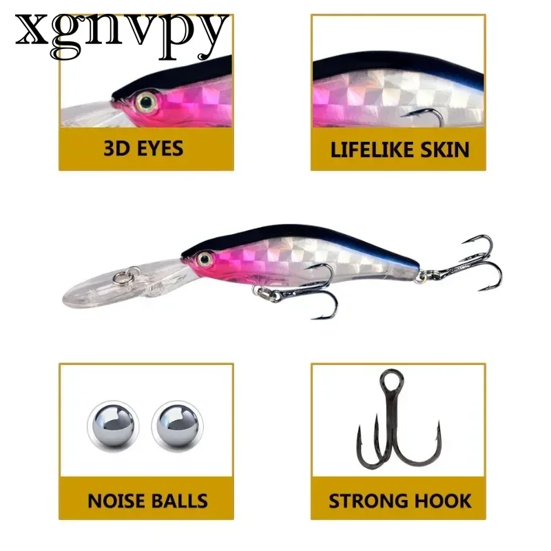 xgnvpy Mandarin Fish Minnow Micro Diving Long Tongue Submerged Minnow Perch Military Fish Warping Mouth Luya Bait