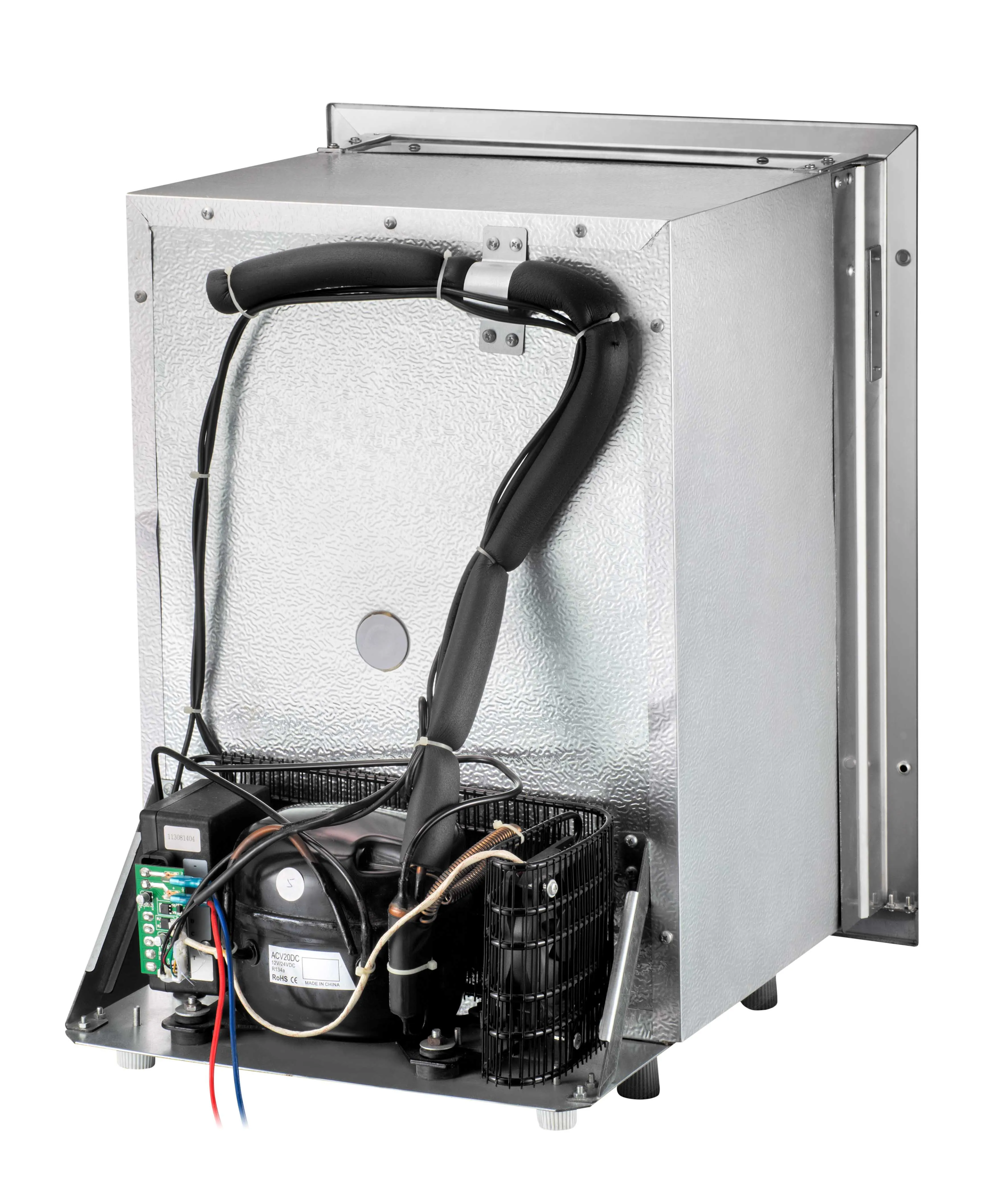 Colku DC-40 40L réfrigérateur congélateur en acier inoxydable 12V/24V réfrigérateur intégré pour chambre d'hôtel RV bateau