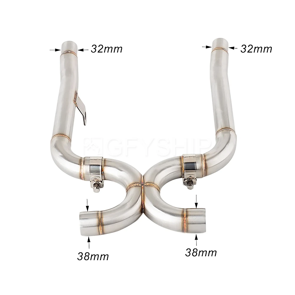 For Triumph Bonneville 2021-2026 Bonneville T100 T120 900 1200 Euro 5 5+ Escape Motorcycle Exhaust Muffler Mid Link Pipe Slip-on