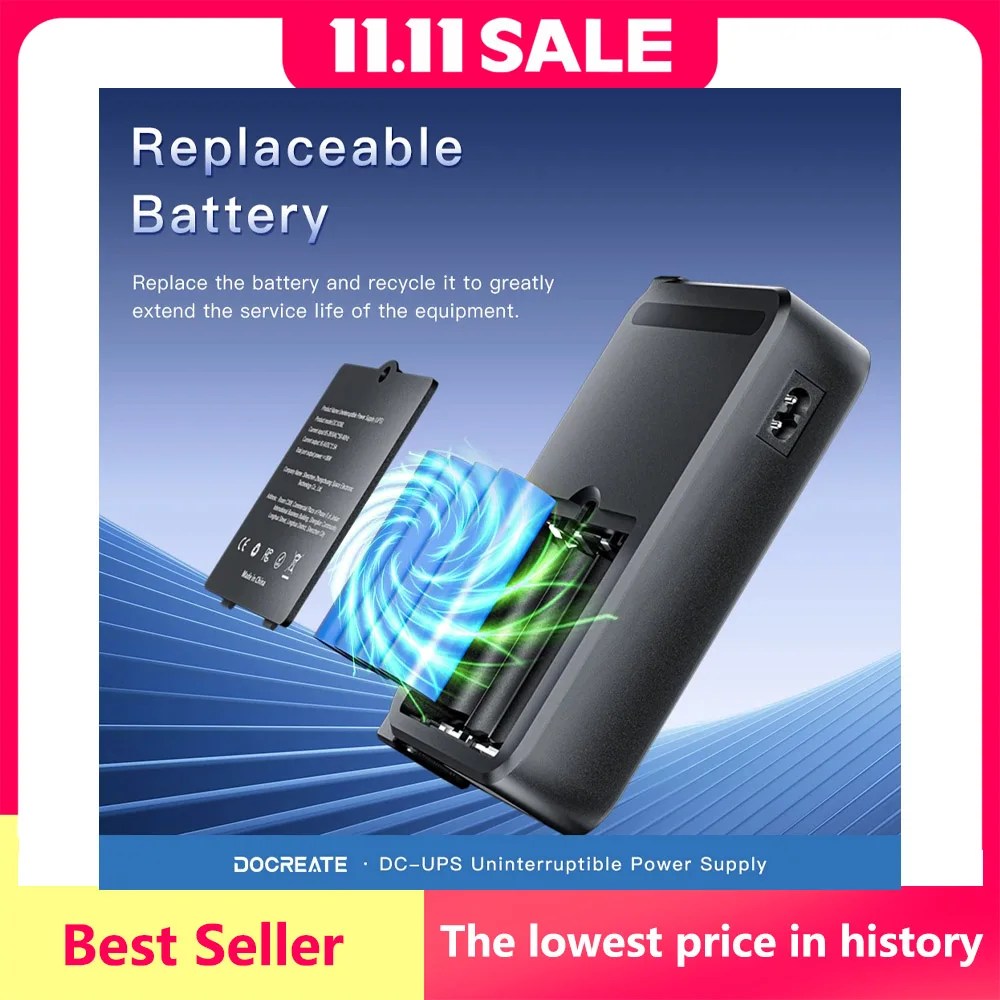 NEW 36W DC UPS Backup Power Supply For Router CCTV Modem 5V/9V/12V Output NO Battery EU/US Plug Uninterrupted Switching