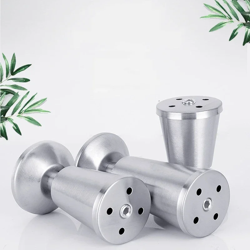Peijian 4pcs Adjustable Stainless Steel Sofa Legs Furniture Feets Replacace Chair Table Desk Cabinet Leg 8/10/12/15cm Height