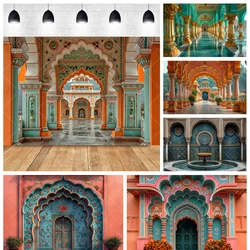 Retro Medieval Palace Mosque Aldult Wedding Kid Baby Birthday Banner Backdrop Custom Kid Room Photo Poster Wall Decor Background