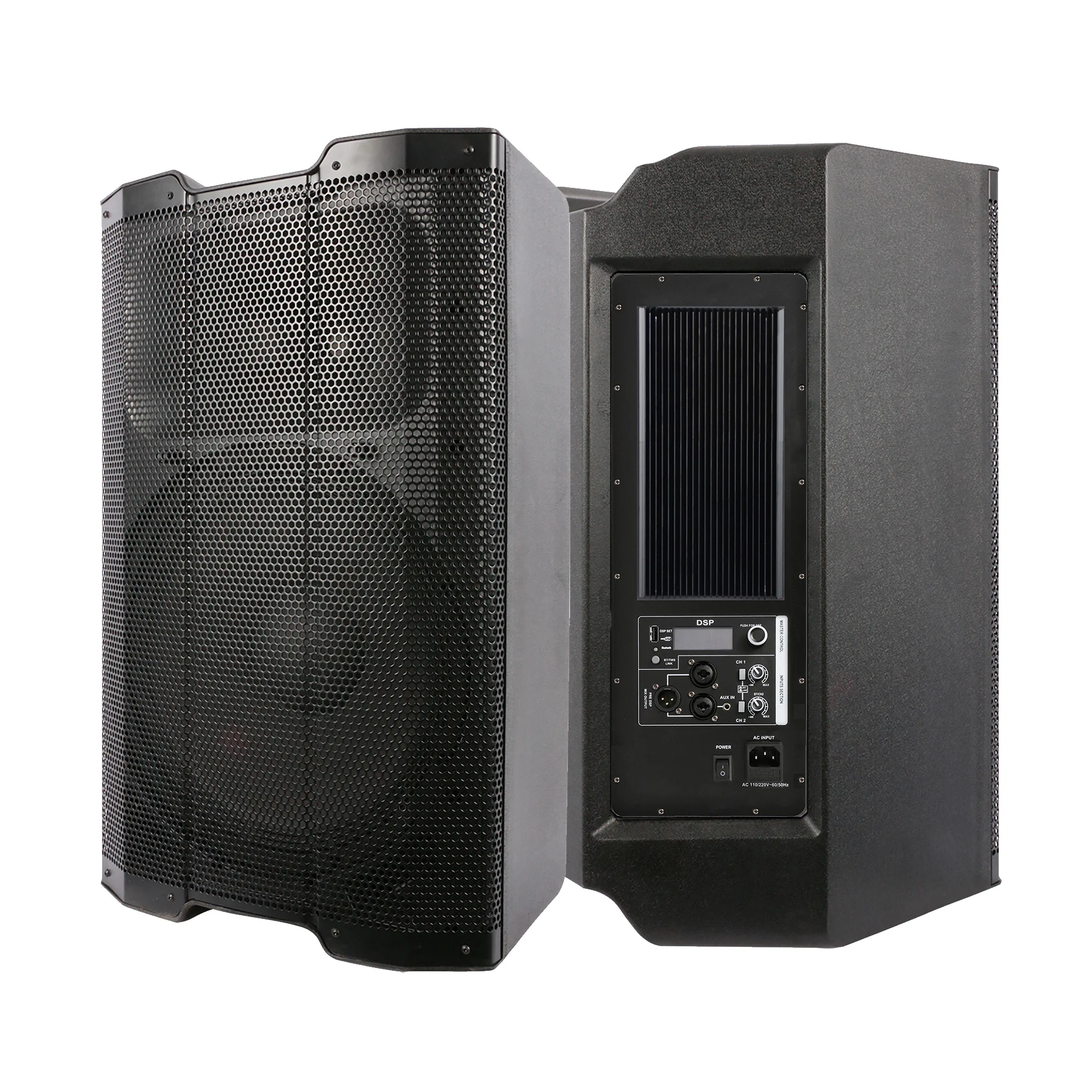 

CBF15APD-H 450W 15-inch Dual Amplifier Class H Party DJ Karaoke Active Speaker Audio System Sound