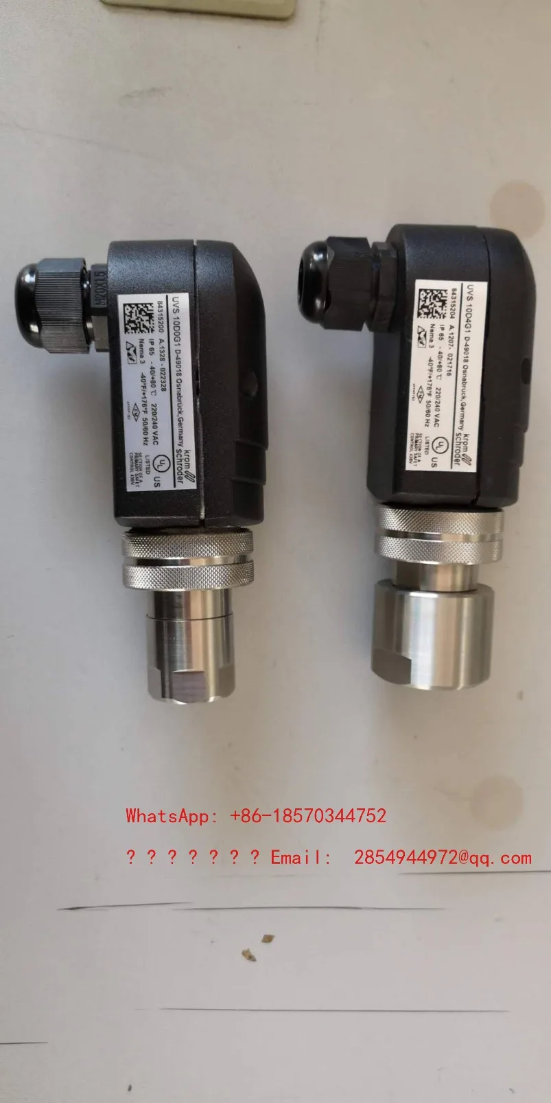 10D0G1, UVS 10D4G1 Flame Probe, Detector P578.61, UVS 10D2