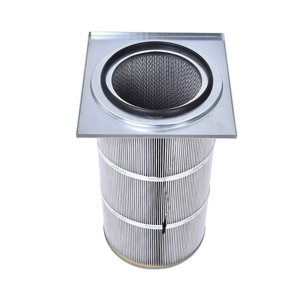 High Efficiency 99% Industrial Powder Collection Air Cartridge New Industrial Dust Filter Element Mesh