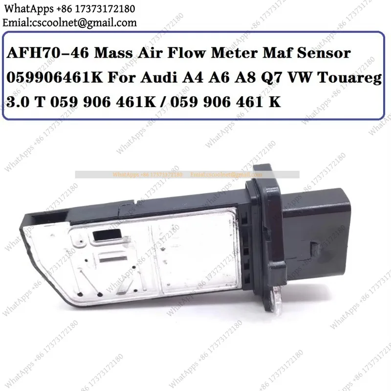 JS02 Mass Air Flow Sensor MAF Meter For Audi A4 A6 A8 Q7 VW Touareg 3.0T 059906461K AFH70-46