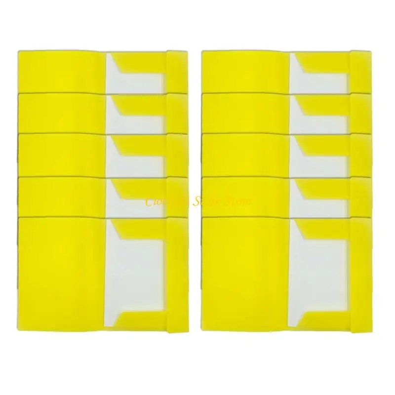 A3PC 10 Pcs File Folder Document Folder Plastic Corner Folder with Elastic Band