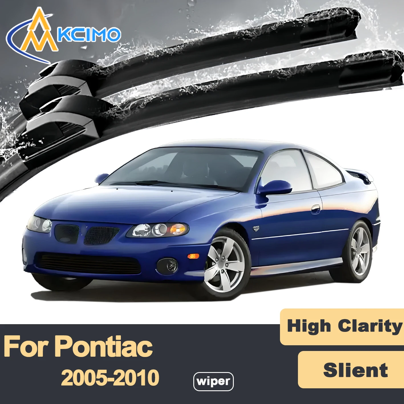 

Premium Rubber Durable Silent Windshield Wiper Blades 2pcs for Pontiac Pursuit G4 G5 2005-2010 Front Wiper Blades Set
