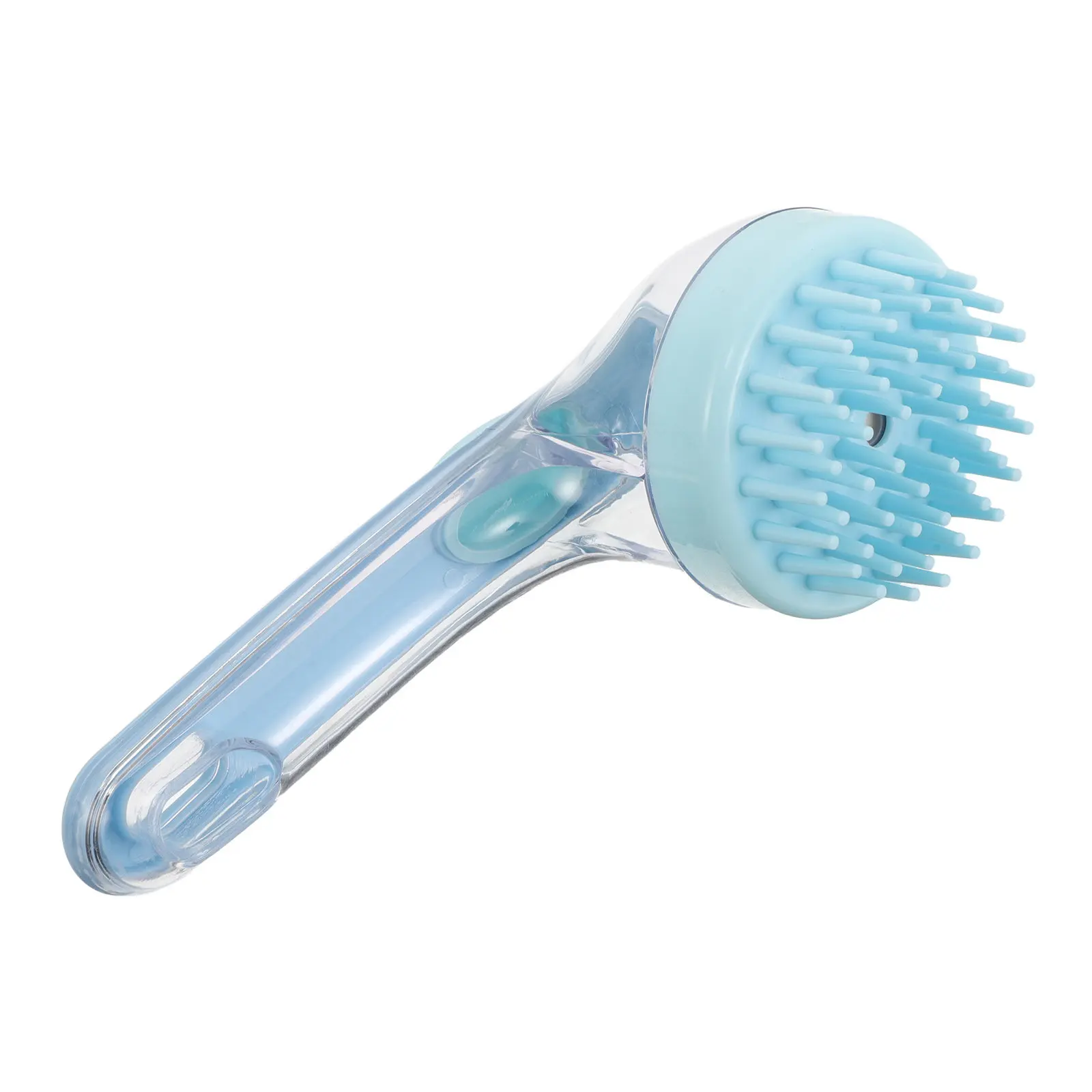 

Elongated Handle Scalp Massager Shampoo Brush with Liquid Dispenser Press-to-Release Shampoo Applicator for Dandruff Exfoliation