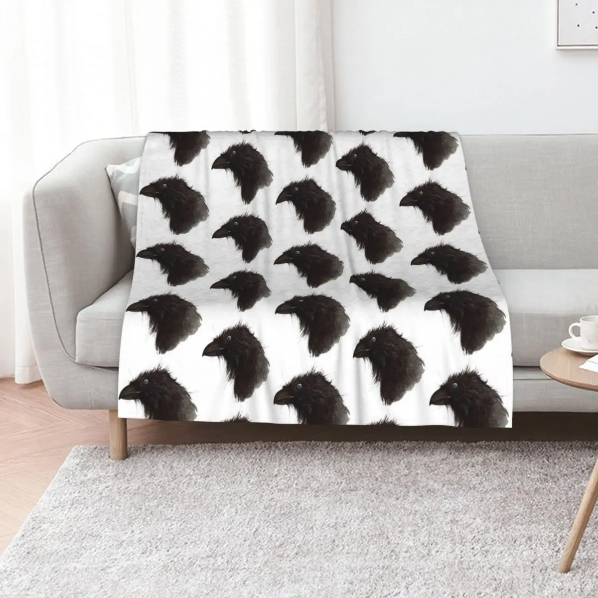 raven - raven bird - crow - bird jackdaw Throw Blanket Luxury St bed plaid Kid'S Bed manga warm for winter Blankets