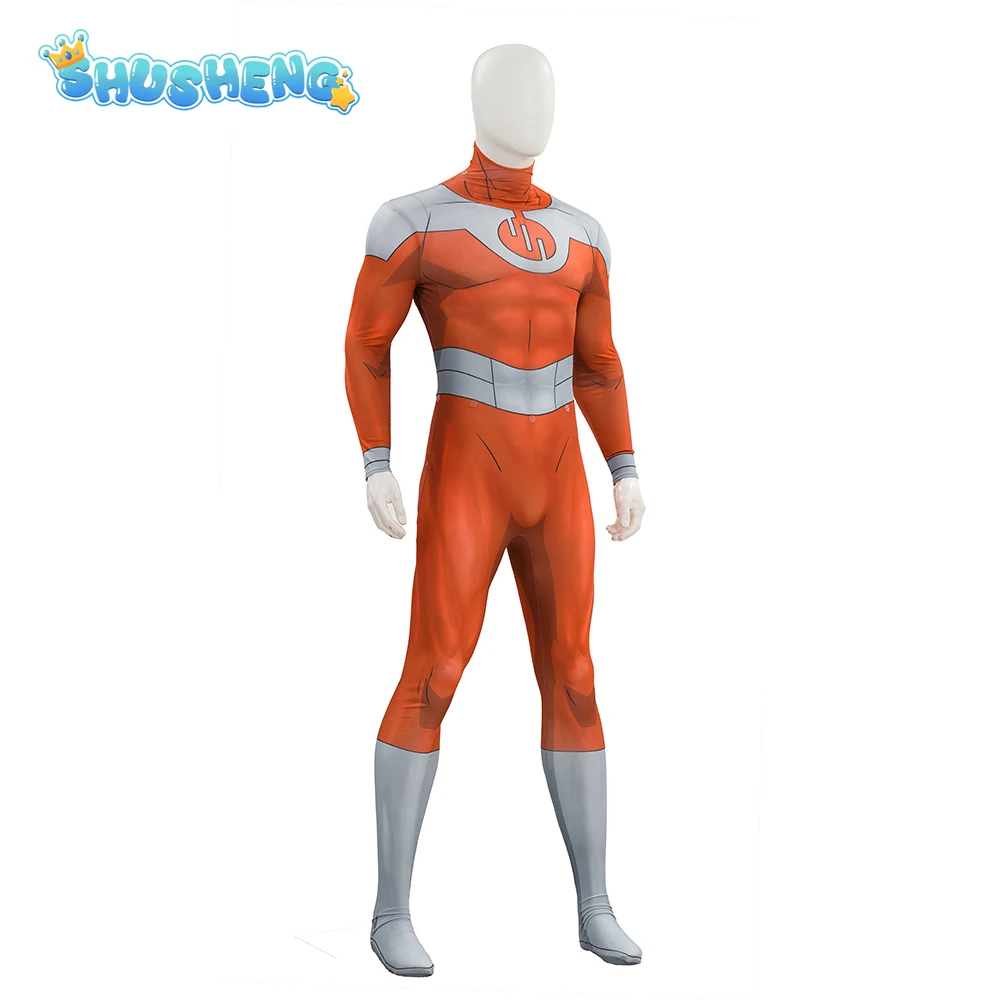 

Thragg Cosplay Costume Movie Invincible 4 Thragg Men's fantasy jumpsuit cloak props Halloween carnival full set of uniform