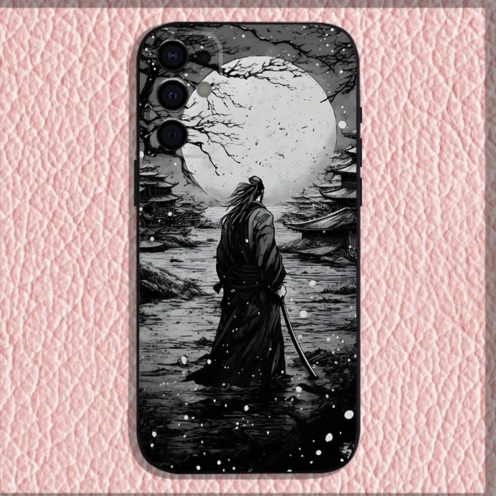 Vagabond Miyamoto M-Musashi Phone Case For Samsung S24,S21,S22,S23,S30,Ultra,S20,Plus,Fe,Lite,Note,10,9,5G Black Soft Shell