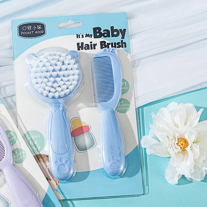 2 süße tragbare Make-up-Handspiegel und Haarbürsten-Sets, Reise-Make-up-Werkzeuge, trockene und nasse Verwendung für Haar-Accessoires – Detail 8