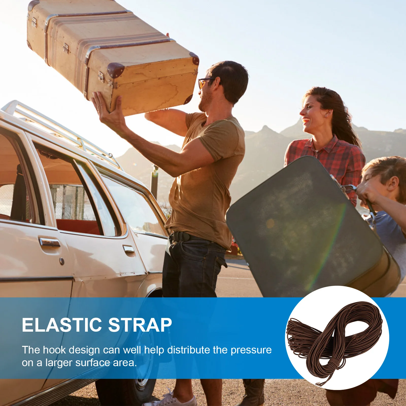 

Polypropylene Latex Elastic Rope Bungee Cord Heavy Duty Outdoor Luggage Rope Camping Accessories