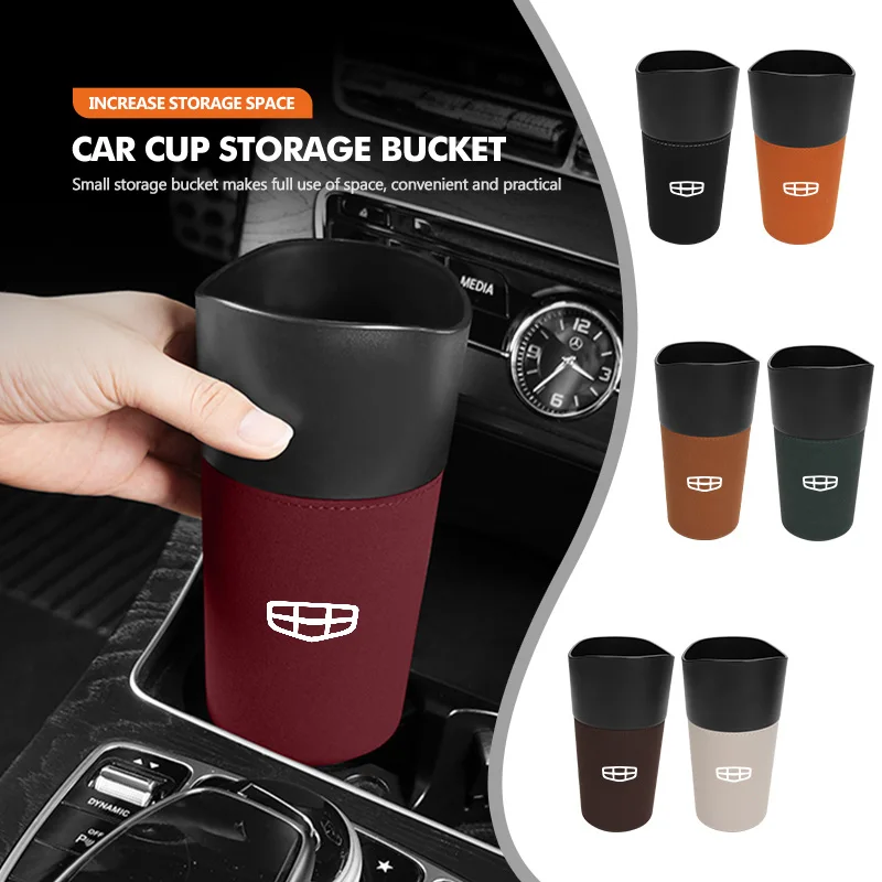 Universal Car Water Cup Umbrella Bucket Storage Bag Accessories For Geely Ttugella Geometry C Coolray Emgrand Atlas Pro EC7 GX3