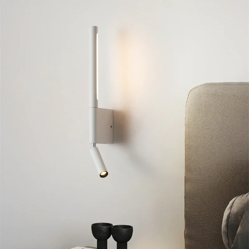 Bedside Wall Light 330 Degree Rotation LED Reading Night Lamp Adjustable With Switch For Hotel Bedroom Indoor Decor Lighting
