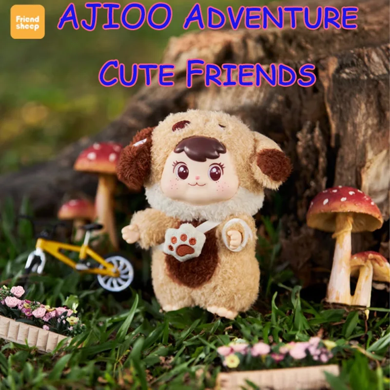 

AJIOO Adventure, милая серия друзей, плюшевая слепая коробка, милая кукла, модное игровое украшение ручной работы, милый маленький кулон, подарок на день рождения