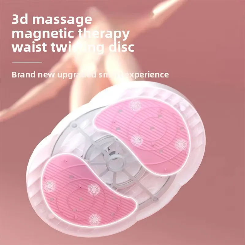 Twist Board Ergonomic Large Waist Twisting Disc Heavy Duty Quiet Ab Twister Core Board 35.5x27cm Drawstring for Flat