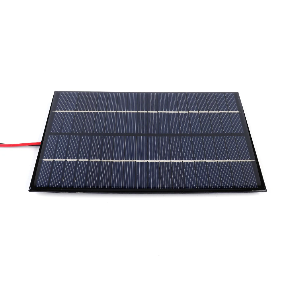 Panel Solar portátil impermeable de 8W y 18V, cargador de células epoxi solares de polisilicio DIY para lámpara, bomba de ventilador para acampar al aire libre