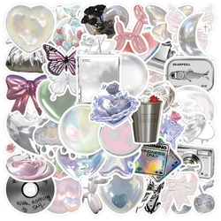 Autocollants de décoration en 3D, 10/30/63 pièces, dessin animé Ins Style Kawaii, autocollants esthétiques mignons pour Scrapbook, téléphone, ordinateur portable, pour filles