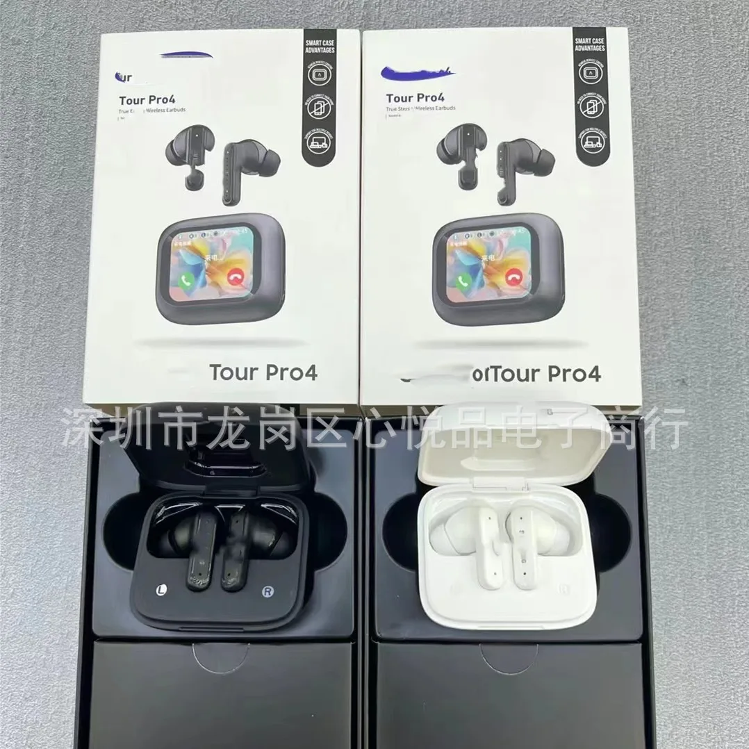 2025 New TOUR PRO4 ANC+ENC Smart Screen Style Comes with Bluetooth Earphones and Large Screen